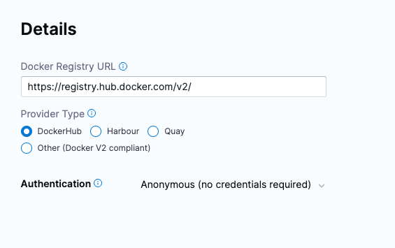 Docker Hub Config