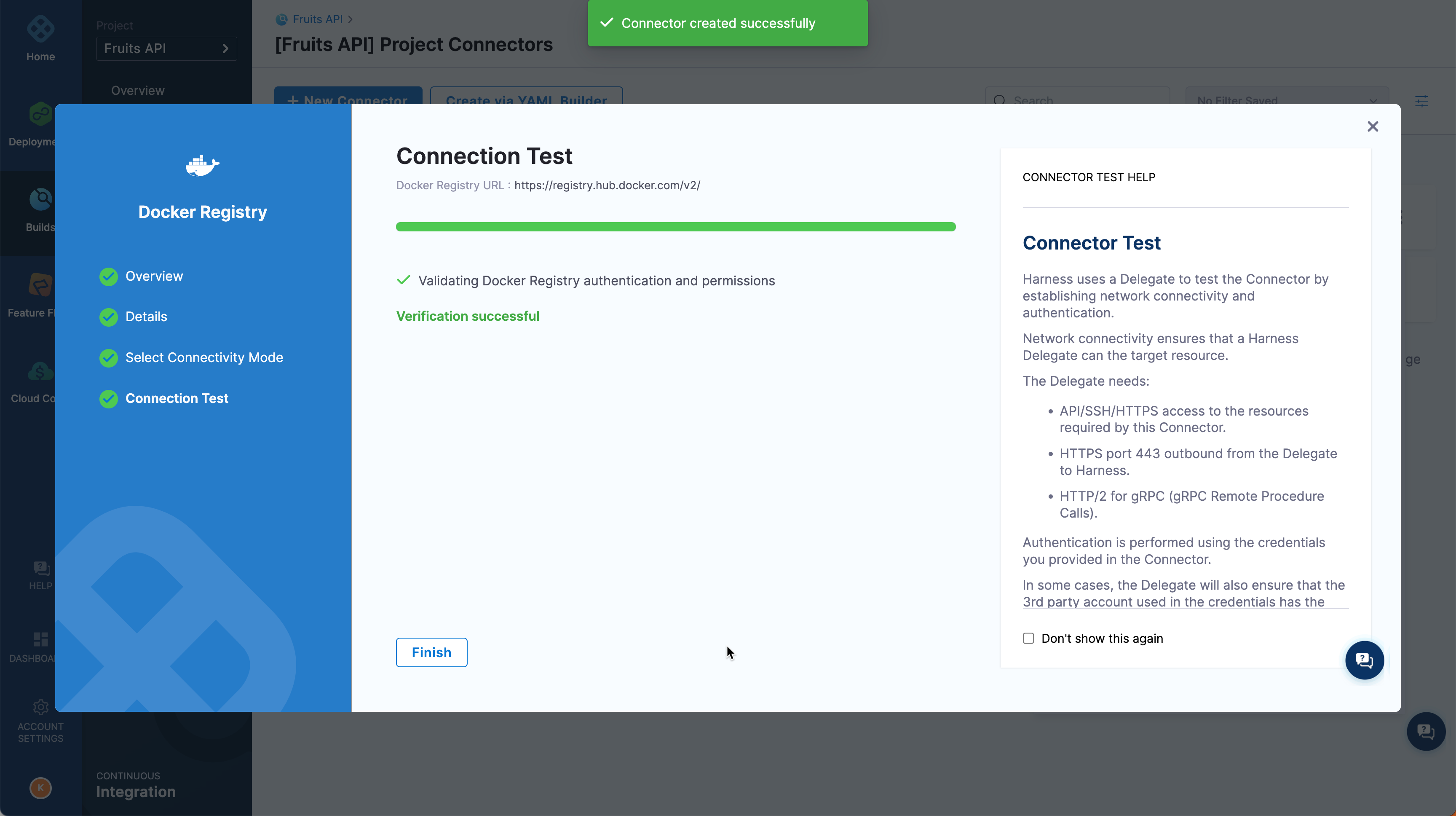 Docker Connector Success