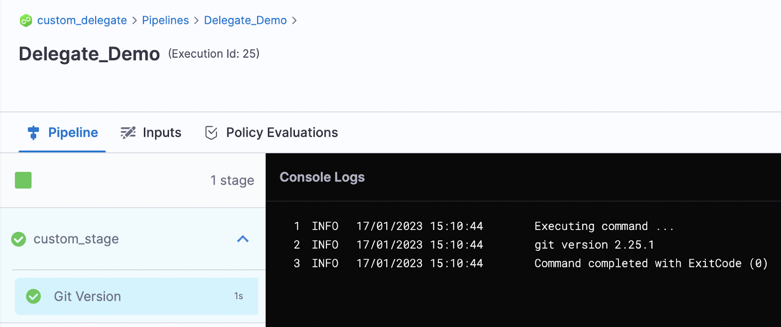 git command execution