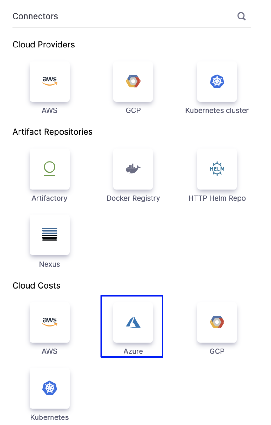 A screenshot that illstrates how and where to select the cloud provider.